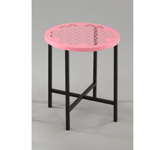 HOLRON ROUND TABLE BLACK/PINK (#)