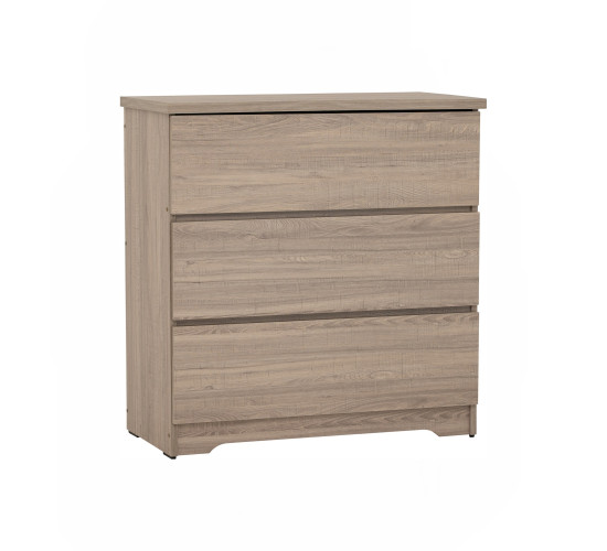DUBLIN 3 DRAWER DRESSER DARK OAK