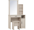 *DUBLIN DRESSING TABLE WITH STOOL LIGTH OAK