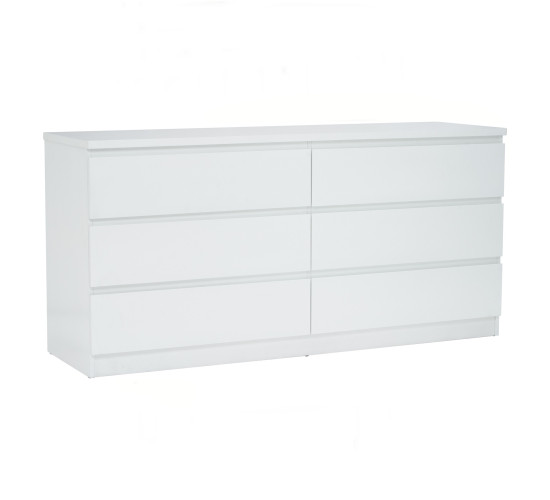 HUDSON 6 DRAWER DRESSER 130