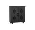HASTING 2 DOOR SHOE CABINET BLACK