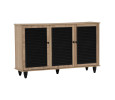 ALMO 3 DOOR SHOE CABINET SONOMA OAK