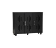 HASTING 3 DOOR SHOE CABINET BLACK