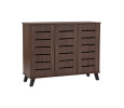 IRAN 3 DOOR SHOE CABINET NATURAL WALNUT