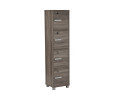 NAOMI 4 DOOR STORAGE BOX WITH LOCK SONOMA DARK