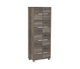 NAOMI 8 DOOR STORAGE BOX WITH LOCK SONOMA DARK