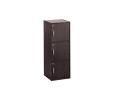 CODEY 3 DOOR STORAGE BOX WITH LOCK LIGHT CAPPUCCINO