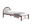 ALVIS SINGLE BED WITH 1900MM SIDE RAIL MAROON