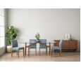 146113/241550 1+6 KOEN DINING TABLE WITH LADEE DINING CHAIR