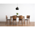 144043/241432 1+6 CHARMANT DINING TABLE WITH BEVERLY DINING CHAIR