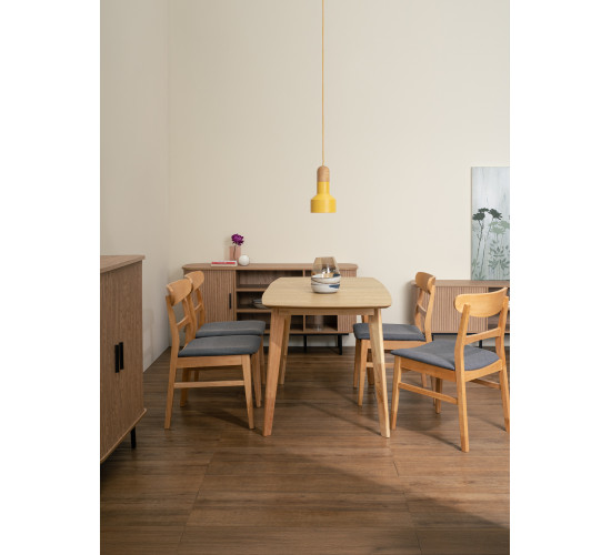 145149/241655 1+4 ARTHUR DINING TABLE WITH MARLO DINING CHAIR