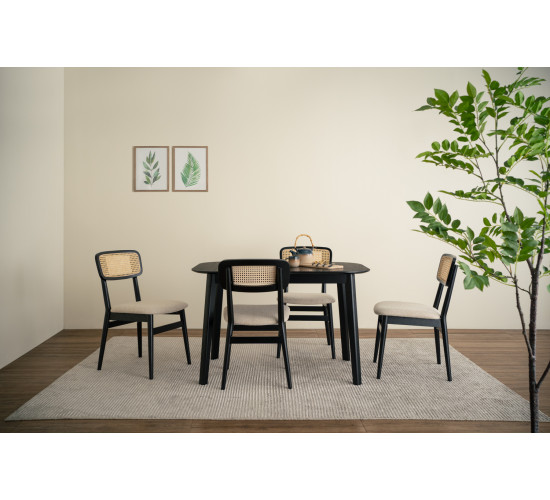 146158/241623 1+6 WOYER DINING TABLE WITH ARLO DINING CHAIR