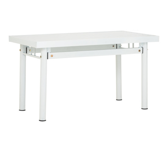 HAMIDA 1.1M METAL TABLE WHITE 