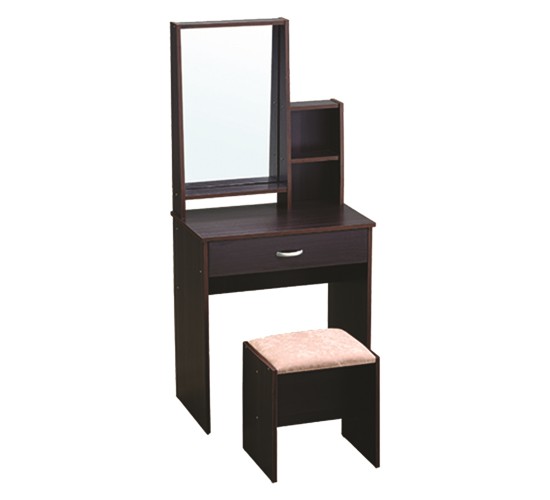 * KEARNY DRESSING TABLE WITH STOOL LIGHT CAPPUCCINO