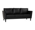 GHIBLI 3 SEATER SOFA BLACK/534