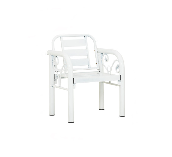 HAMIDA 1 SEATER BENCH WHITE