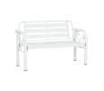 HAMIDA 2 SEATER BENCH WHITE