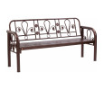 DATSUN 3 SEATER BENCH ANTIQUE BROWN