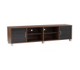 DAYTON 1.8M TV CABINET NATURAL WALNUT/BLACK ASH