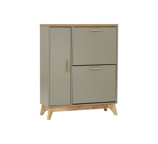 LOGOS SHOE CABINET OAK/GREY