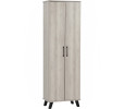 EVERETT 2 DOOR SHOE CABINET BLACK/LIGHT OAK