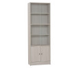 *ECO FILE CABINET WITH GLASS LIGHT OAK