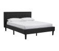 HAYDEN QUEEN BED WITH 1900MM SIDE RAIL BLACK/6516